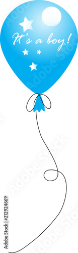 vector balloon it's a boy