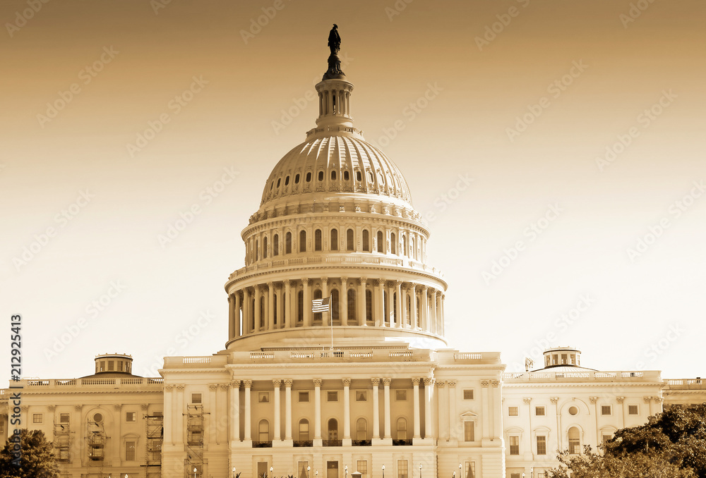 Obraz premium Washington DC - US Capitol building