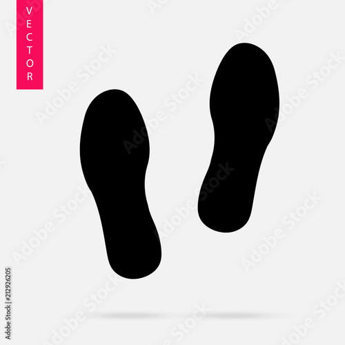 Imprint soles shoes icon.shoes print icon.vector