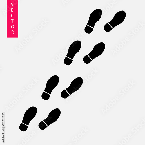 Imprint soles shoes icon.shoes print icon.vector