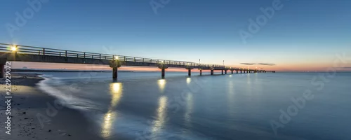 Obraz Morze Bałtyckie w nocy