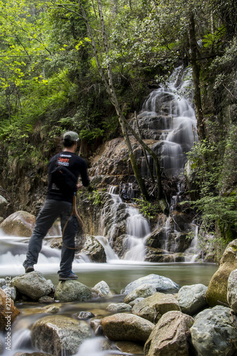 Obraz na płótnie cascata w salonie