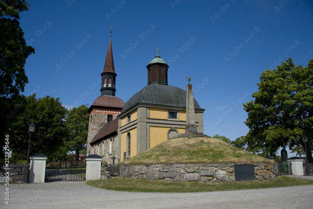 Lovö church from 1100s in Ekerö, Stockholm Lovö church from 1100s in Ekerö, Stockholm