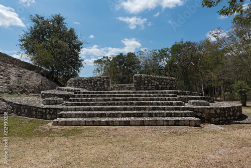 Ruins of the ancient Mayan city of Edzna near campeche  mexico