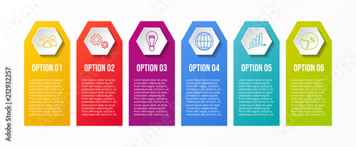 Business infographic - colourful template. Vector.