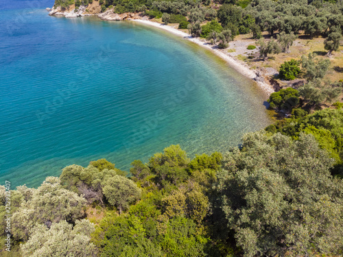 Griechenland, Ägäis, Pagasitische Golf, griechischen Halbinsel Pilion, Meerenge von Trikeri, Region Volos, Trikeri-Melina, Strand von Kufala