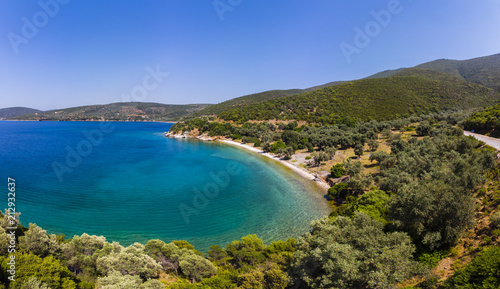 Griechenland     g  is  Pagasitische Golf  griechischen Halbinsel Pilion  Meerenge von Trikeri  Region Volos   Trikeri-Melina  Strand von Kufala