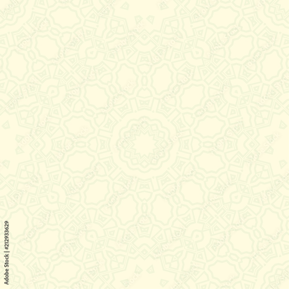 Geometric floral ornament. seamless art-deco pattern. vector illustration. for design, wallpaper, invitation