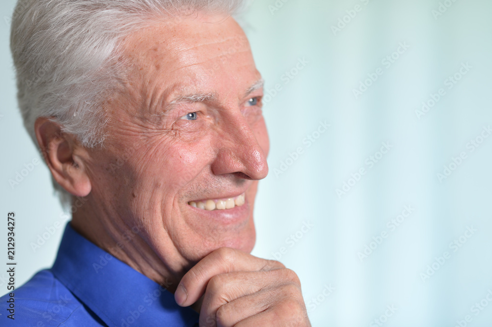 Portrait of smiling senior man Portrait of smiling senior man