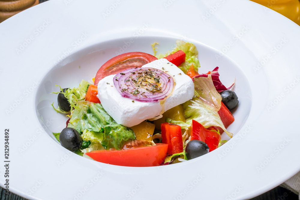 Greek salad with feta Greek salad with feta
