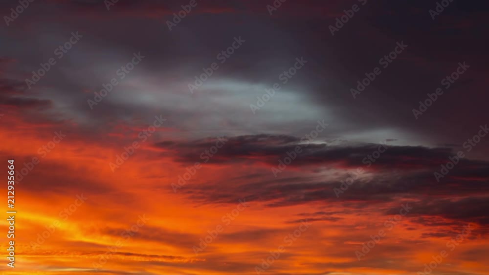 Clouds at sunset, time-lapse Clouds at sunset, time-lapse