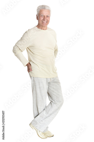 portrait of senior man posing