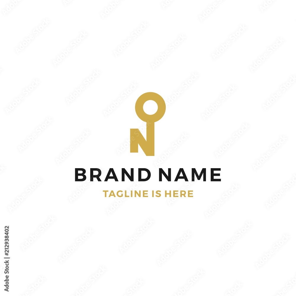 n letter key logo vector icon n letter key logo vector icon