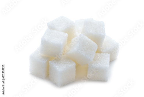 Sugar Cube on white background