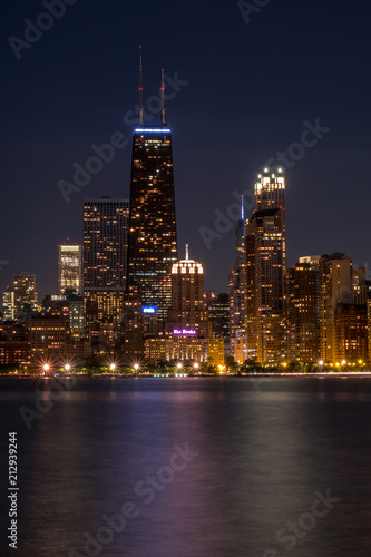 Chicago Skyline at Night © JTP