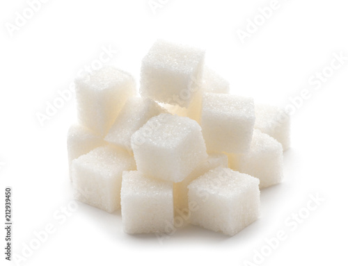 Sugar Cube on white background