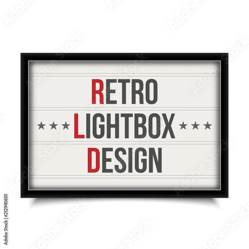 Creative vector illustration of glowing cinema signboard, retro lightbox isolated on transparent background. Art design light vintage billboard banner template. Abstract cinema, theatre element
