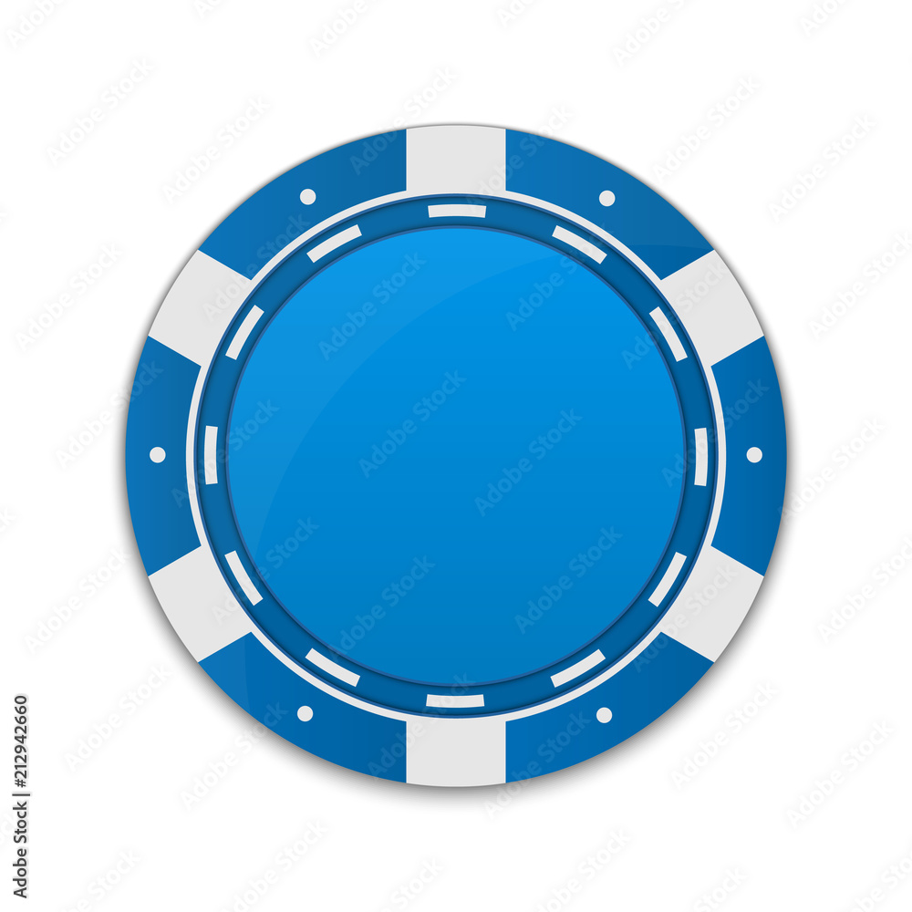 Creative vector illustration of set casino poker chips in flip