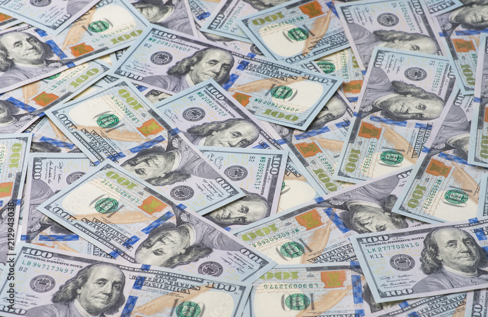Background of 100 dollar bills Background of 100 dollar bills