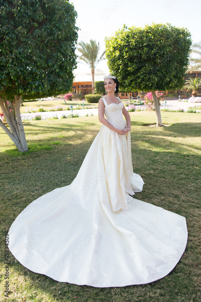 Wedding woman. Wedding dress fashion for pretty woman. Wedding