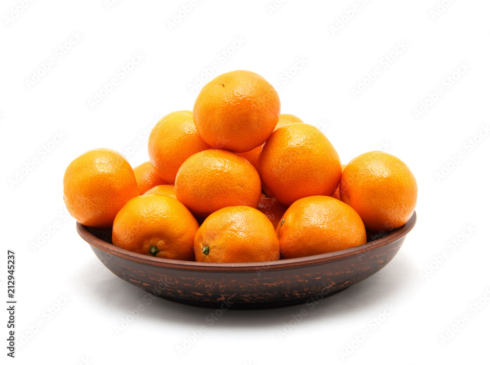tangerine or mandarin fruit isolated on white background tangerine or mandarin fruit isolated on white background