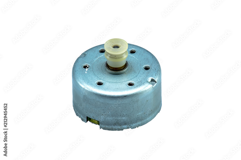 The electric motor isolated on a white background. The electric motor isolated on a white background.
