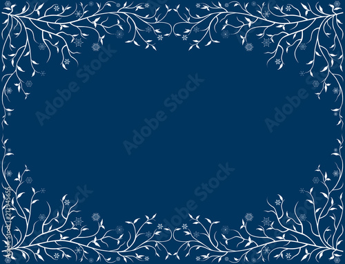 Vector framework with frozen branches and snowflakes