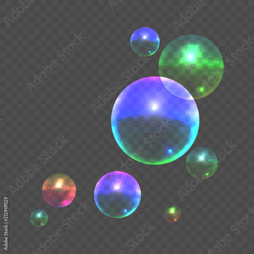 Stock vector illustration color realistic bubble blower isolated on a transparent background. EPS10