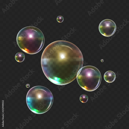 Stock vector illustration color realistic bubble blower isolated on a transparent background. EPS10
