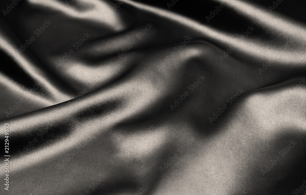 Texture black satin, silk background Texture black satin, silk background