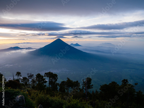 View from Acatenango Vulkan, Guatemala
