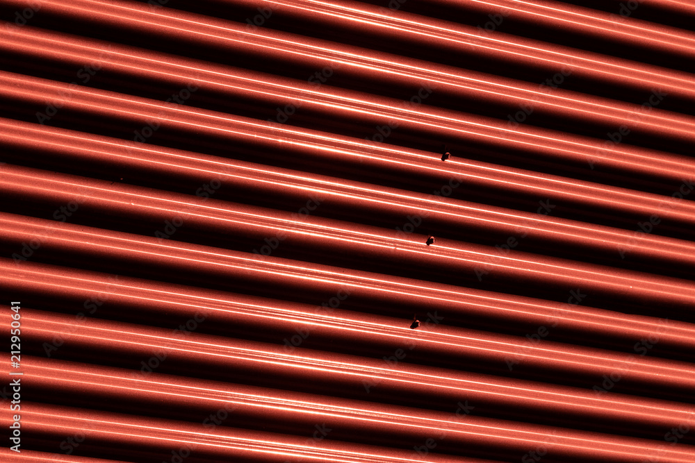 Rotes Wellblechmuster Rotes Wellblechmuster