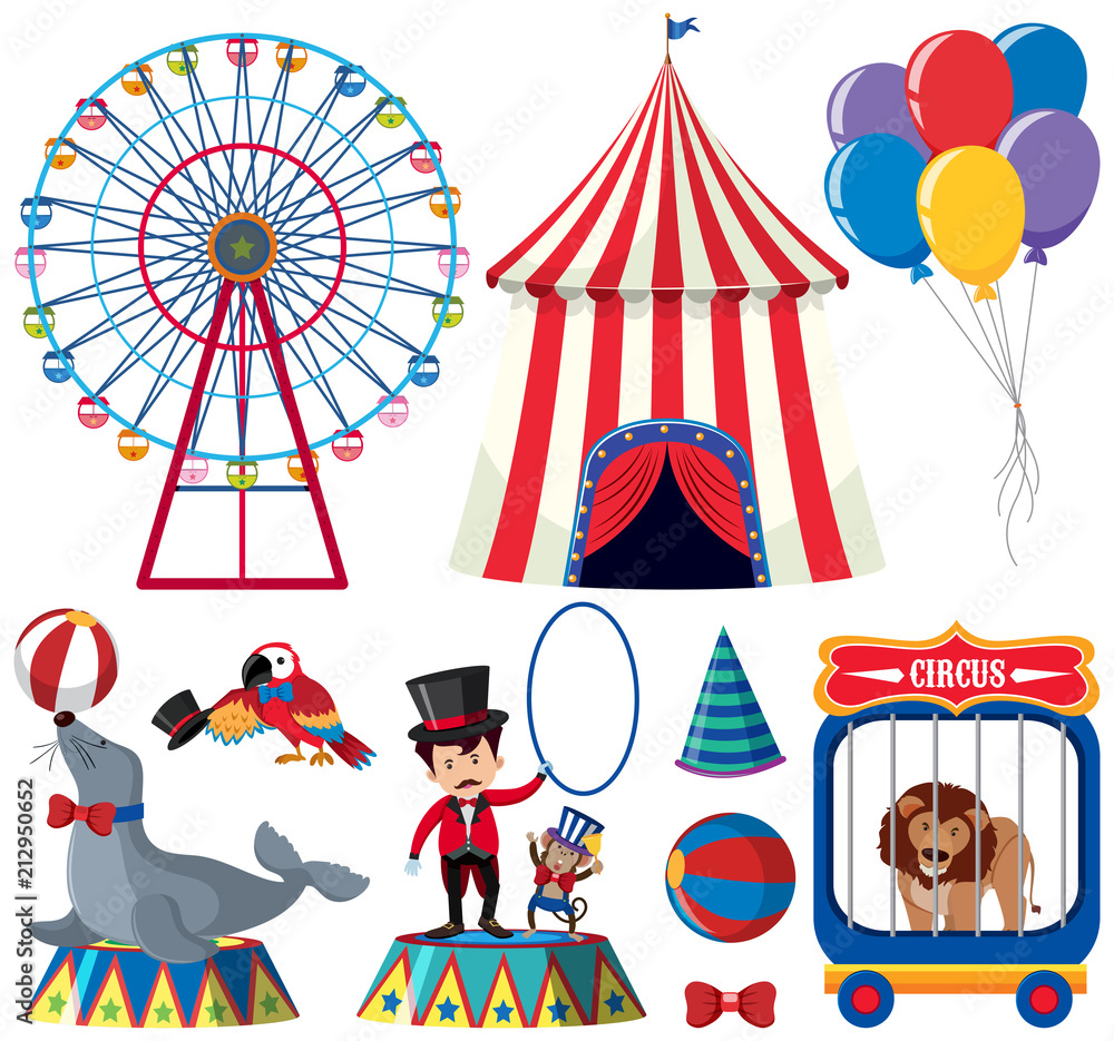 A Set of Circus Animal Show A Set of Circus Animal Show