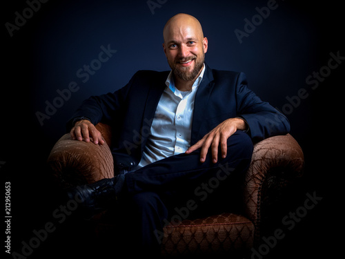 Businessman im Sessel