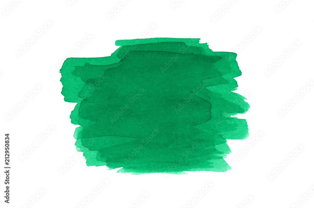 Green abstract background in watercolor Green abstract background in watercolor
