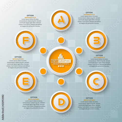 Abstract 3D Paper Infographics