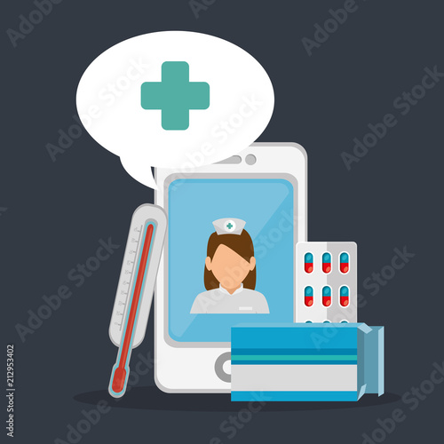 tele medicine online with smartphone