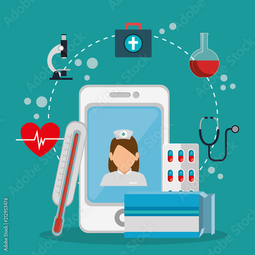 tele medicine online with smartphone