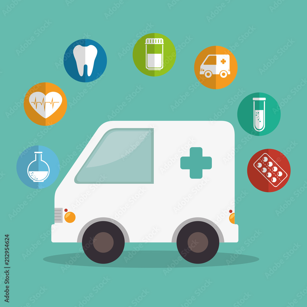 medical healthcare with set icons medical healthcare with set icons