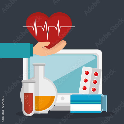 tele medicine online with desktop