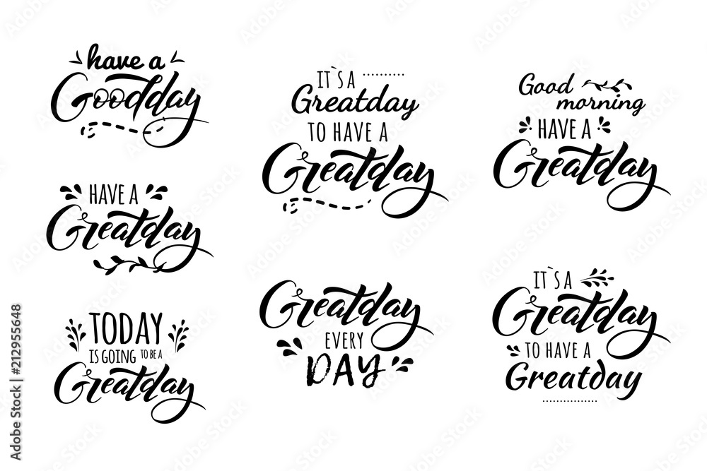 great day lettering