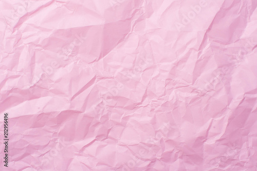 pink crumpled paper texture background