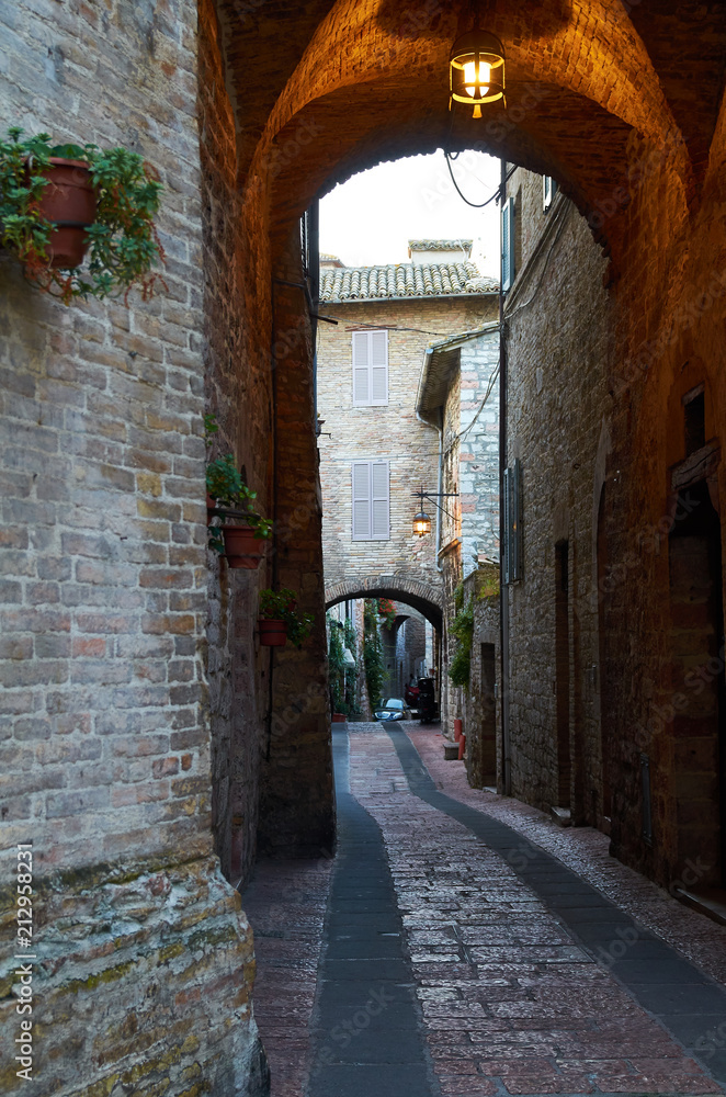 Picturesque Alleyway, Assisi Italy