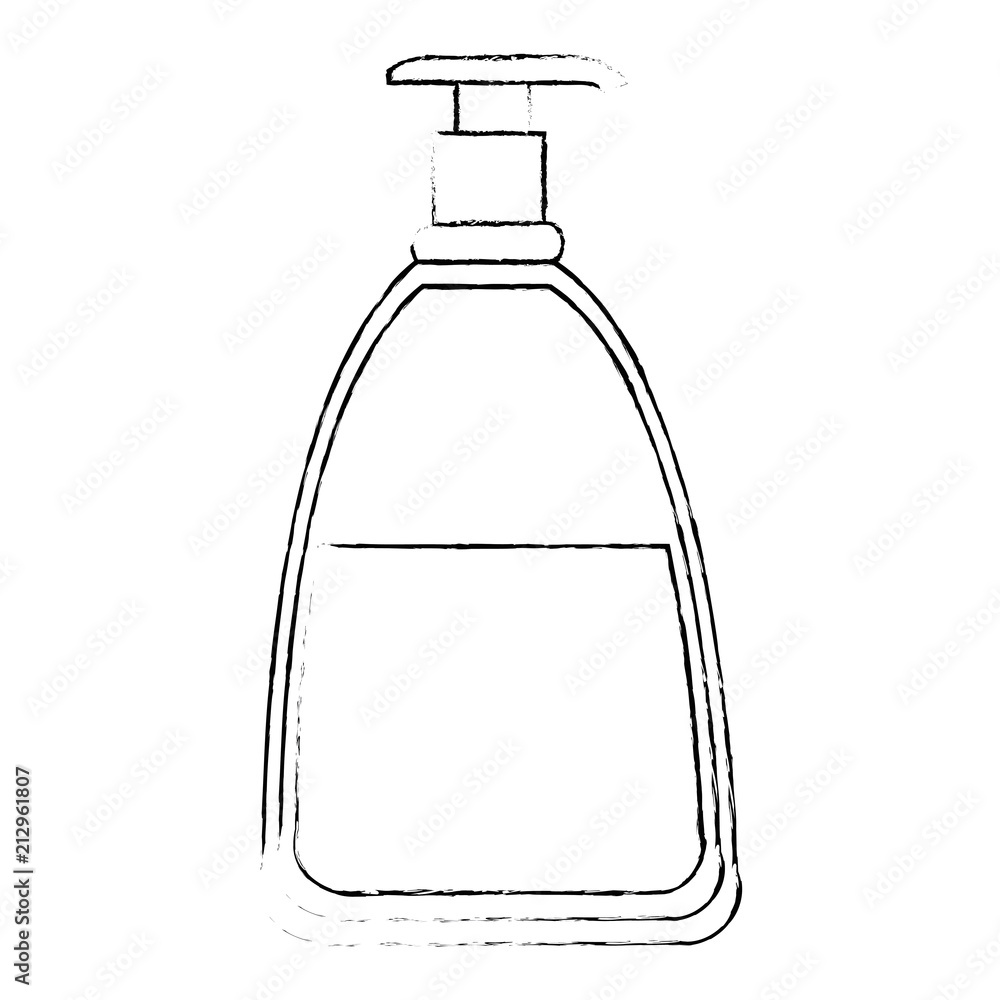 bottle soap product icon vector illustration design bottle soap product icon vector illustration design