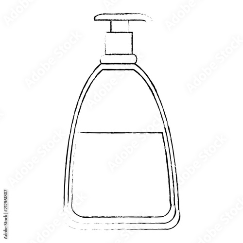 bottle soap product icon vector illustration design