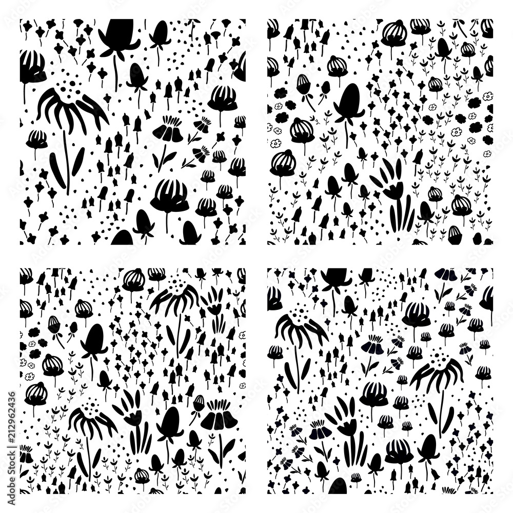 Seamless pattern with floral