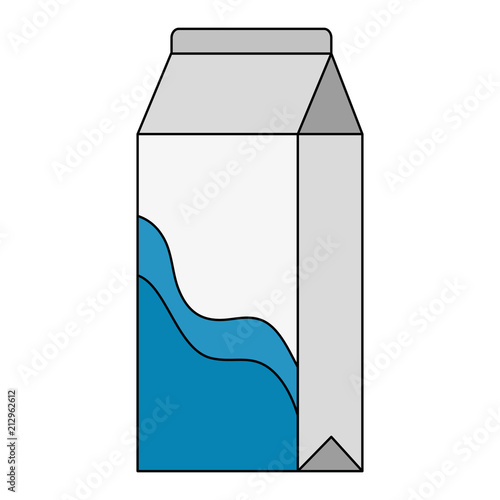 milk box carton packing vector illustration design