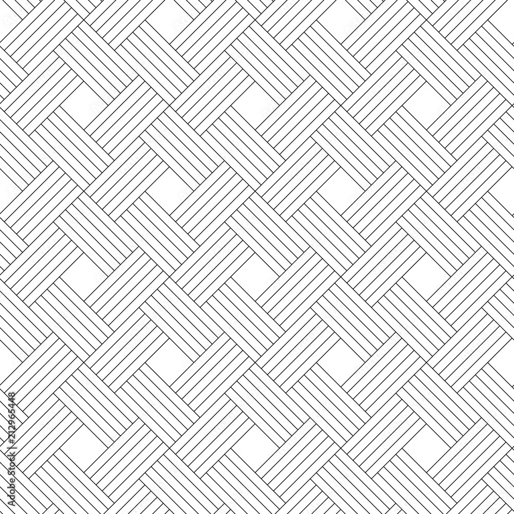 INTERWEAVING SEAMLESS VECTOR PATTERN. GEOMETRIC CROSSING STRIPED INTERWEAVING SEAMLESS VECTOR PATTERN. GEOMETRIC CROSSING STRIPED