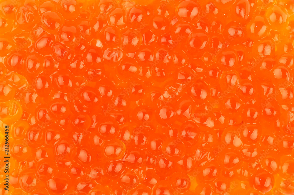Background of red salmon caviar close up Background of red salmon caviar close up