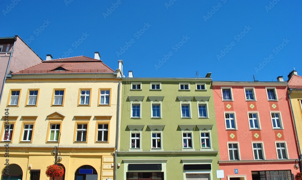 Fototapeta premium Zabytkowe kamieniczki, Strzegom